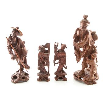 Figurines 4 pcs China 20th century.