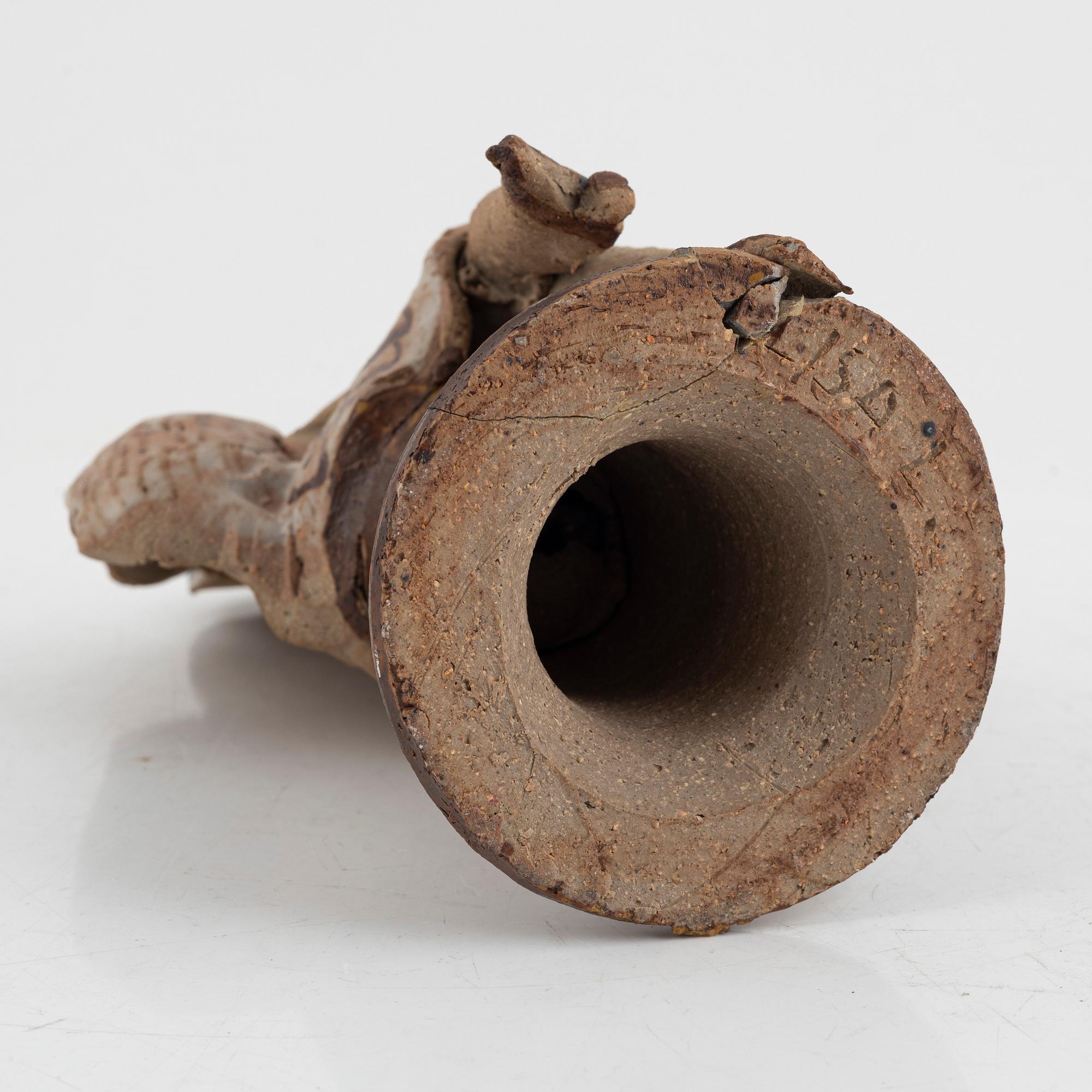 Lisa Larson, a unique chamotte stoneware sculpture.