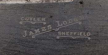 TRANCHERSET. 3 delar, "Cutler James Lodge Sheffield" 1800/1900-tal.