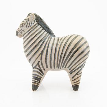 Lisa Larson, figurin, stengods, "Zebra" ur serien "Stora Zoo". Gustavsberg.