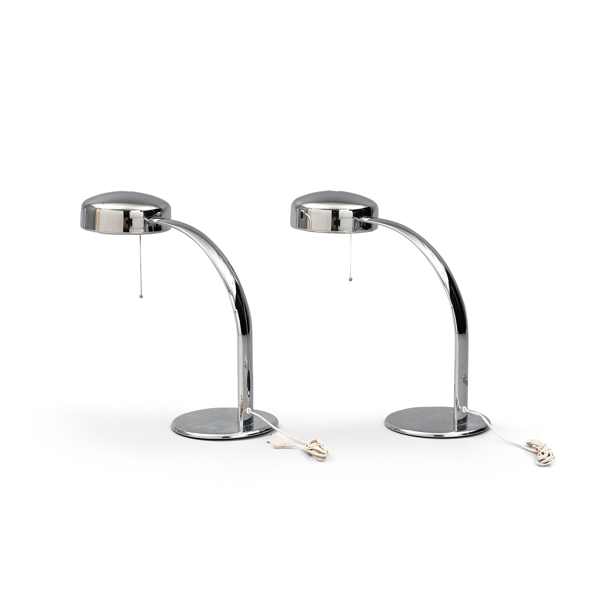 Richard Carruthers, a pair of 'Arcade' table lamps, for Ateljé Lyktan, Sweden 1970-80's.