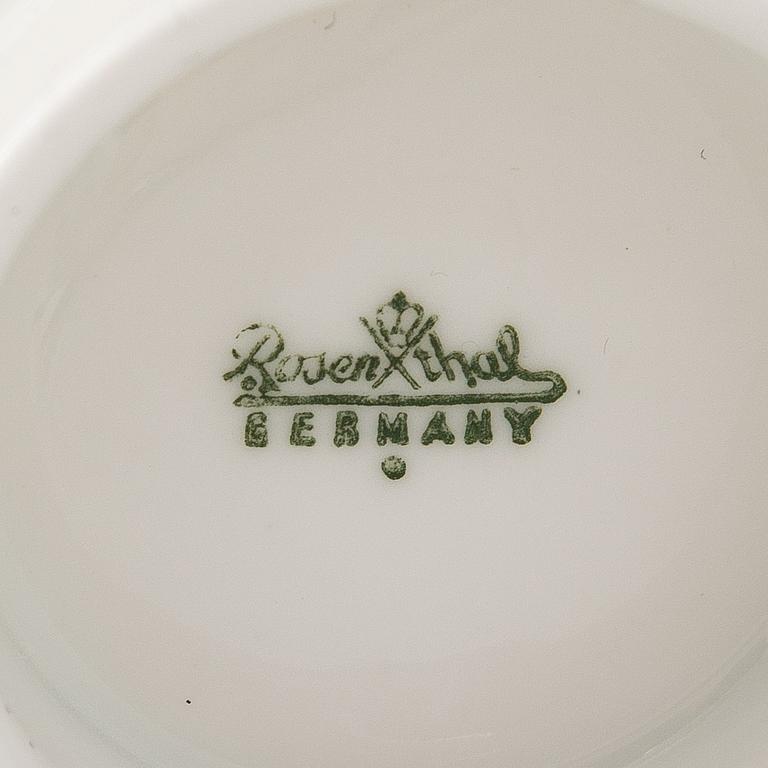 Tapio Wirkkala, a 7-piece porcelain 'Variation' espresso service Rosenthal, Studio-line, Germany.