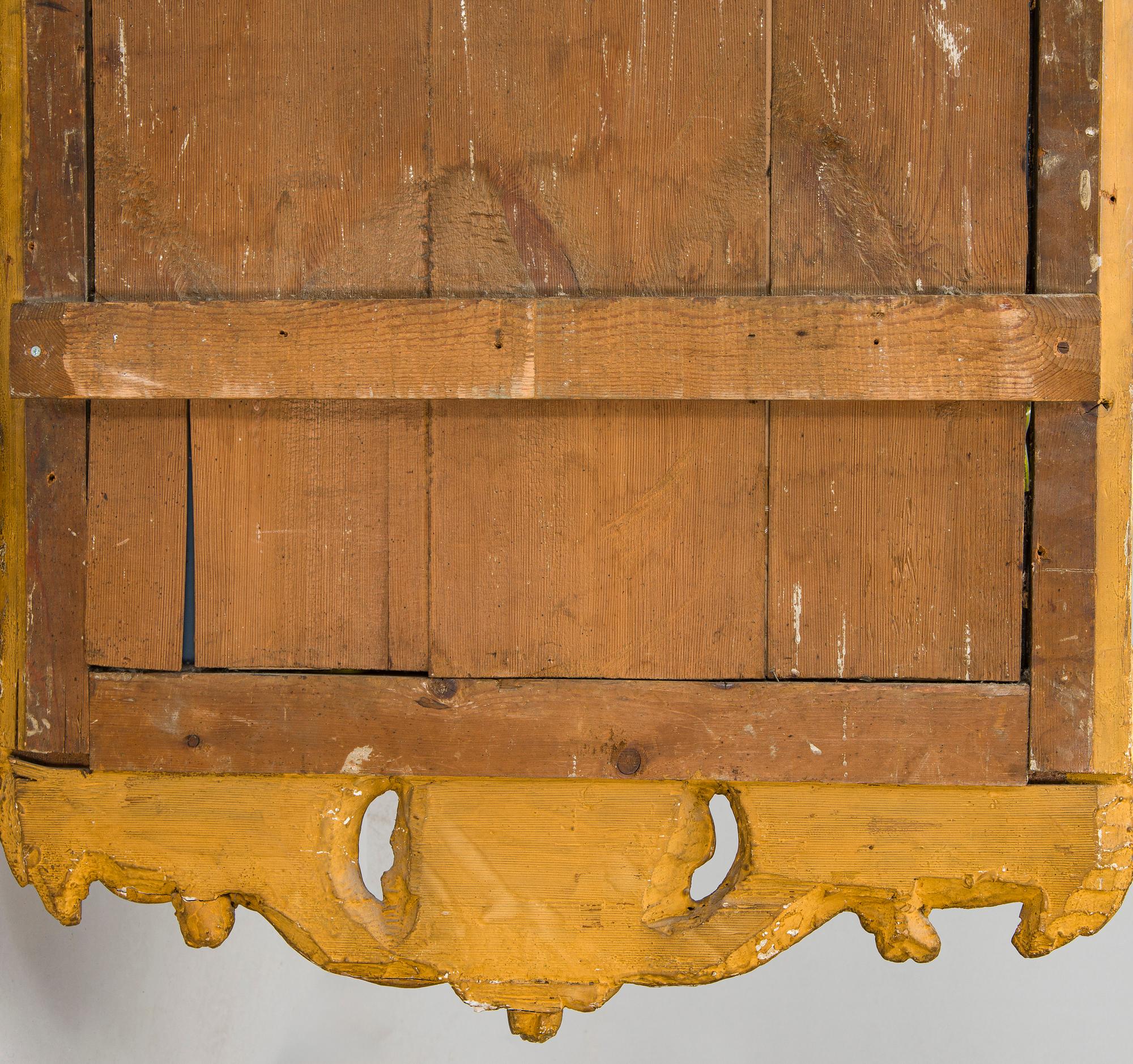 Peili, rokokoo, 1700-luvun loppupuoli.