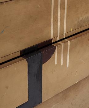 Ingegerd Torhamn, a modernist painted and decorated chest of drawers, Sweden ca 1930.