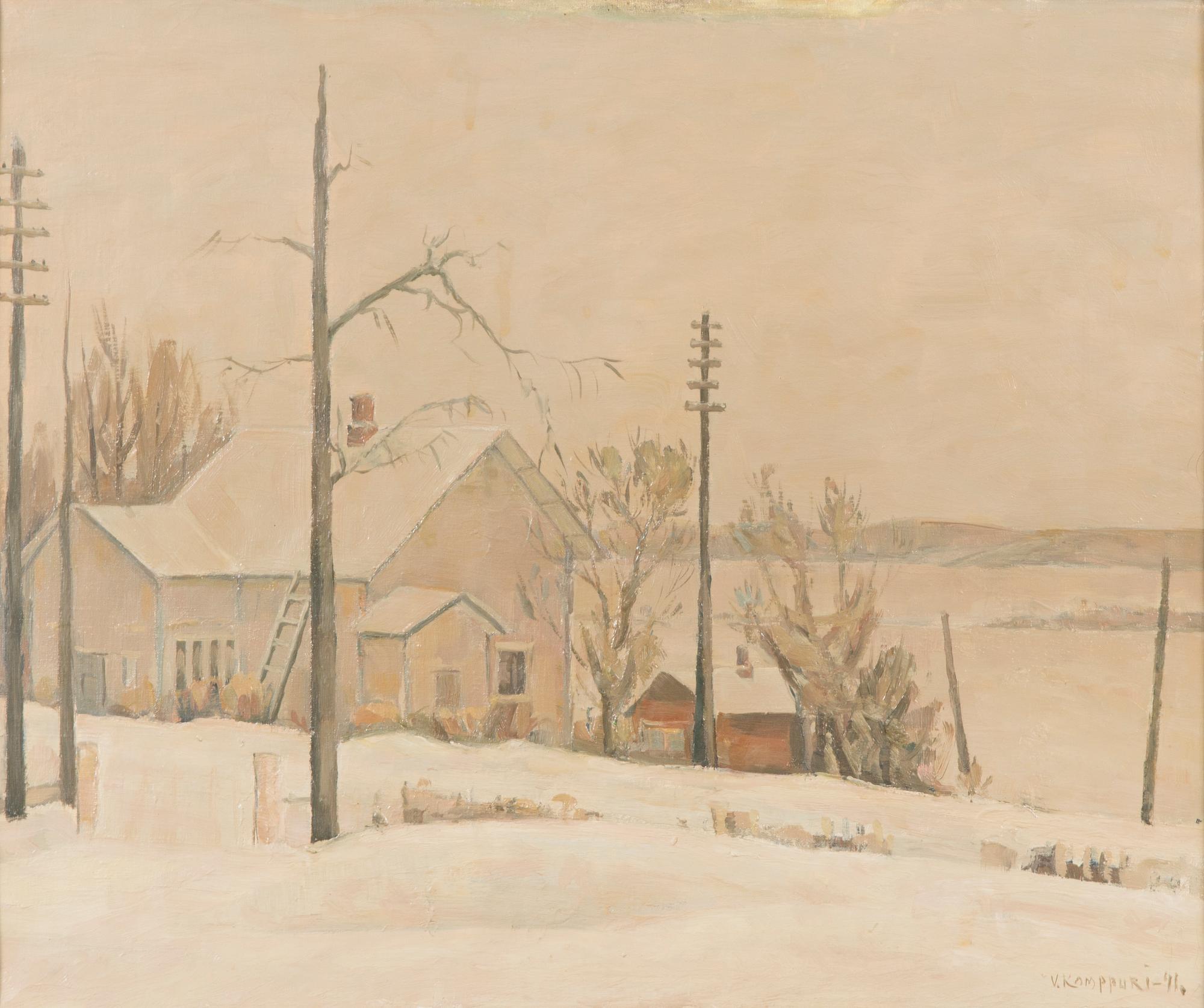 VÄINÖ KAMPPURI, oil on canvas, signed and dated -41.