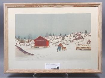 REINHOLD LJUNGGREN, färglitografi, sign o numr 88/260.
