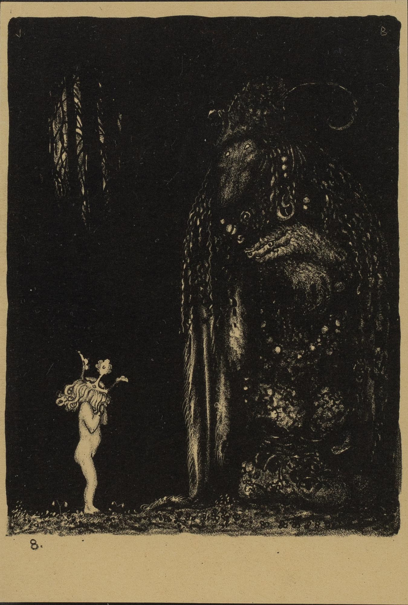John Bauer, "-En sådan eländig liten bleknos! sa trollet".