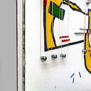 Jean Pierre Allain, mixed media signerad och daterad 1988.