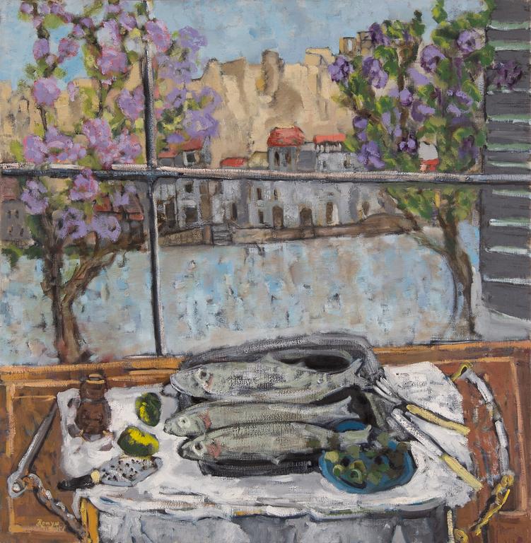 Dick Romyn, oil on canvas, signed.