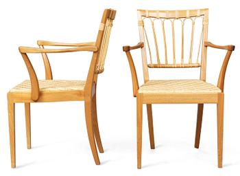 690. A pair of Josef Frank chairs, Firma Svenskt Tenn, model 1165.