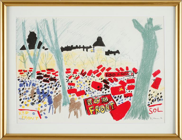 STIG CLAESSON, litografi, sing o numr 50/260.