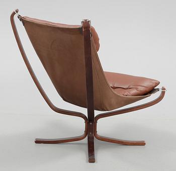 FÅTÖLJ, "Falcon", Sigurd Ressell, Vatne Möbler, Norge, 1970-tal.