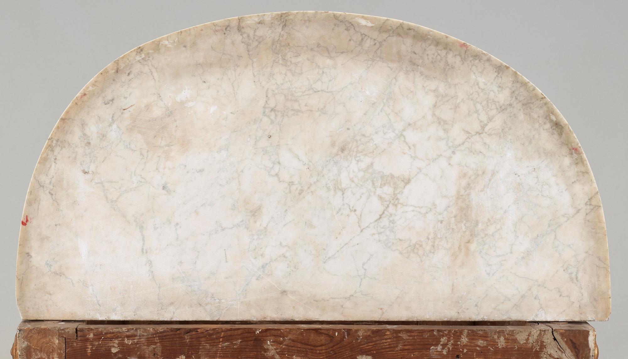 KONSOLBORD. Gustavianskt stockholmsarbete, 1700-talets slut.