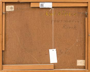 CARL KÖHLER, oil on board, signed.