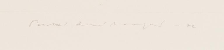 PENTTI LUMIKANGAS, akvatinta ja kuivaneula, signeerattu ja päivätty -72, numeroitu 24/30.