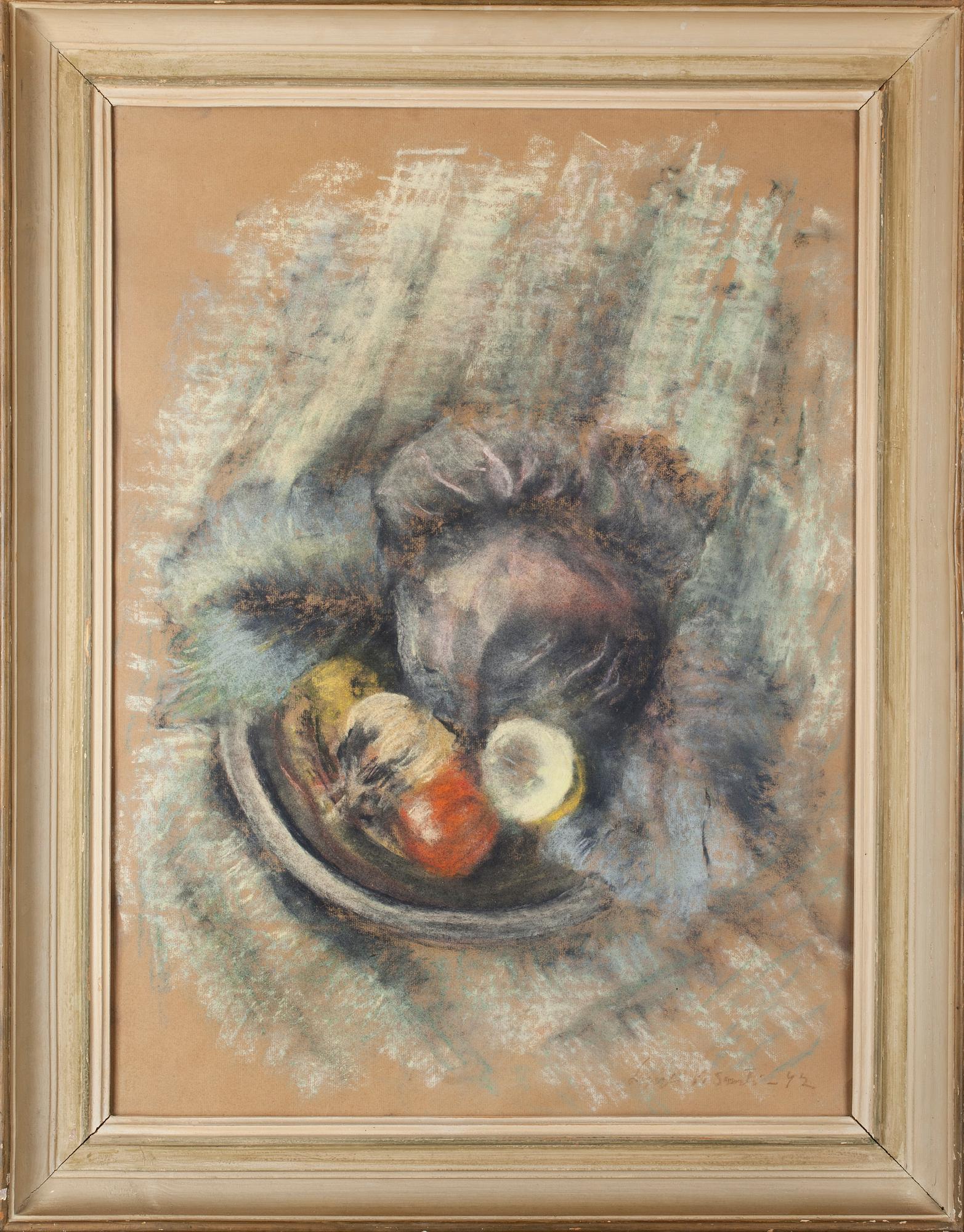LYYLI VISANTI, pastell på papper, signerad och daterad -42.