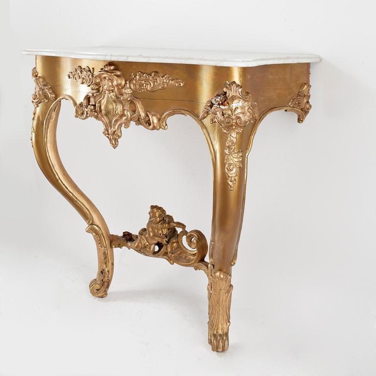 KONSOLBORD, nyrokoko, 1800-talets slut.