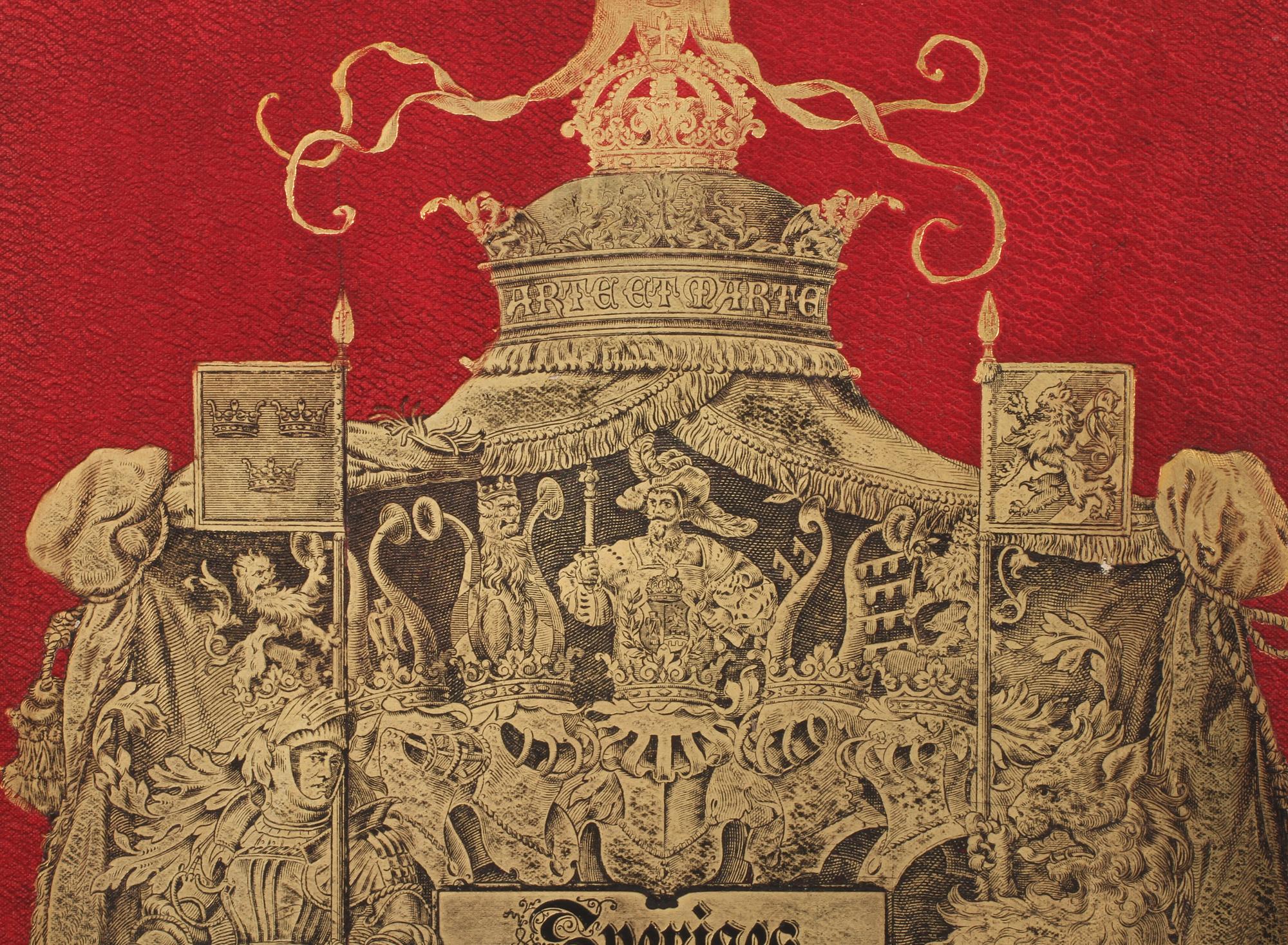 BOK, "Sveriges Ridderskaps och Adels Vapenbok", Carl Arvid Klingspor, Central tryckeriet, Stockholm, sent 1800-tal.
