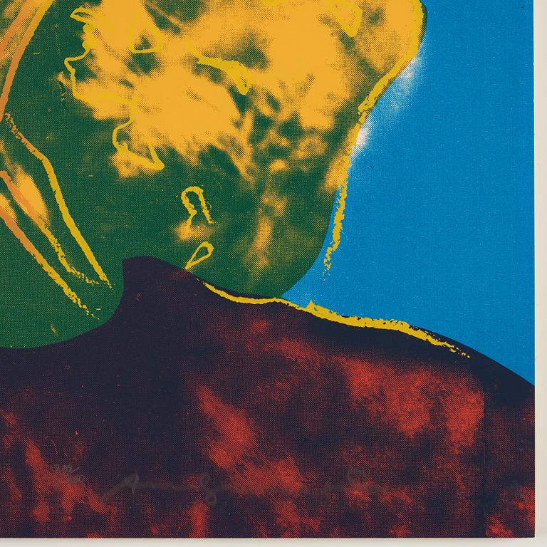 Andy Warhol, "With Hat", from: "Three portraits of Ingrid Bergman".