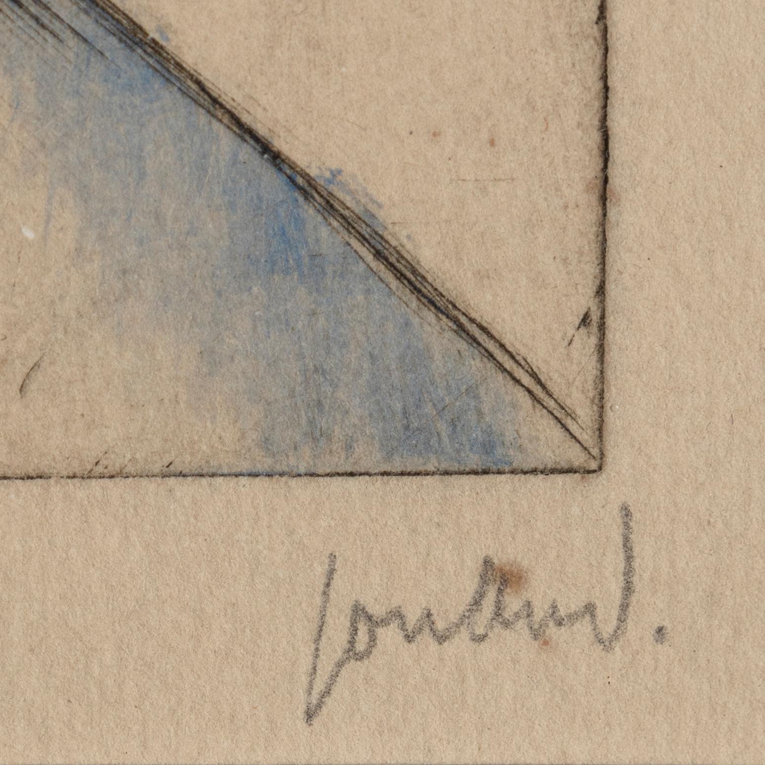 John Jon-And, kolorerad etsning, signerad, utförd 1916.