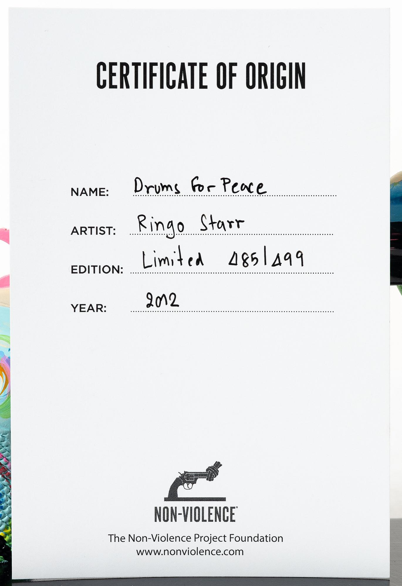 Non-Violence Art Project & Ringo Starr, 'Drums for Peace'.