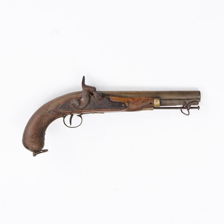 CAPLOCK PISTOL, 19th century.