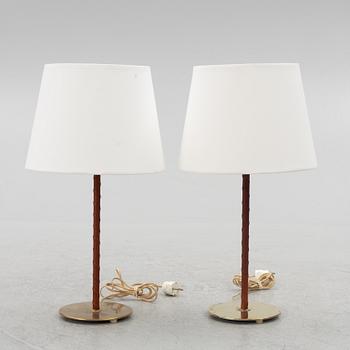 Table lamps a pair, model B-023, Bergboms.