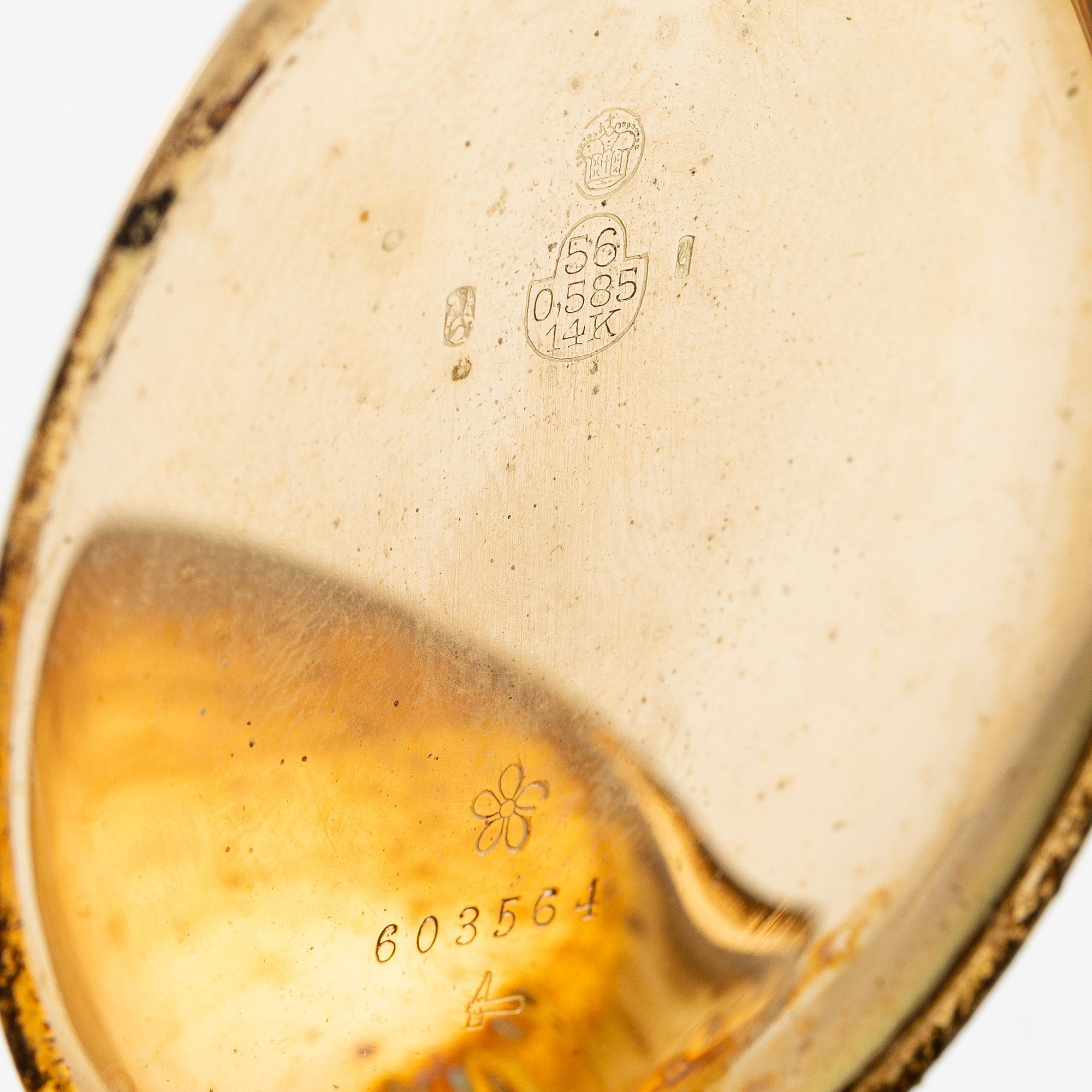 Pocket watch, "G. Moström Stockholm", 14K gold, hunter, 51.5 mm.