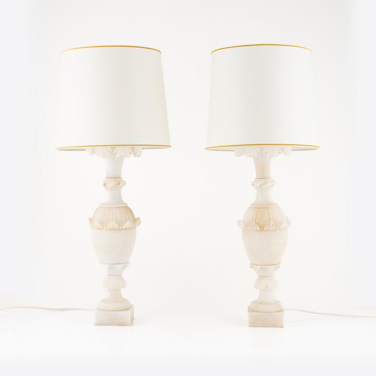 A pair of table lamps, 20th Century.