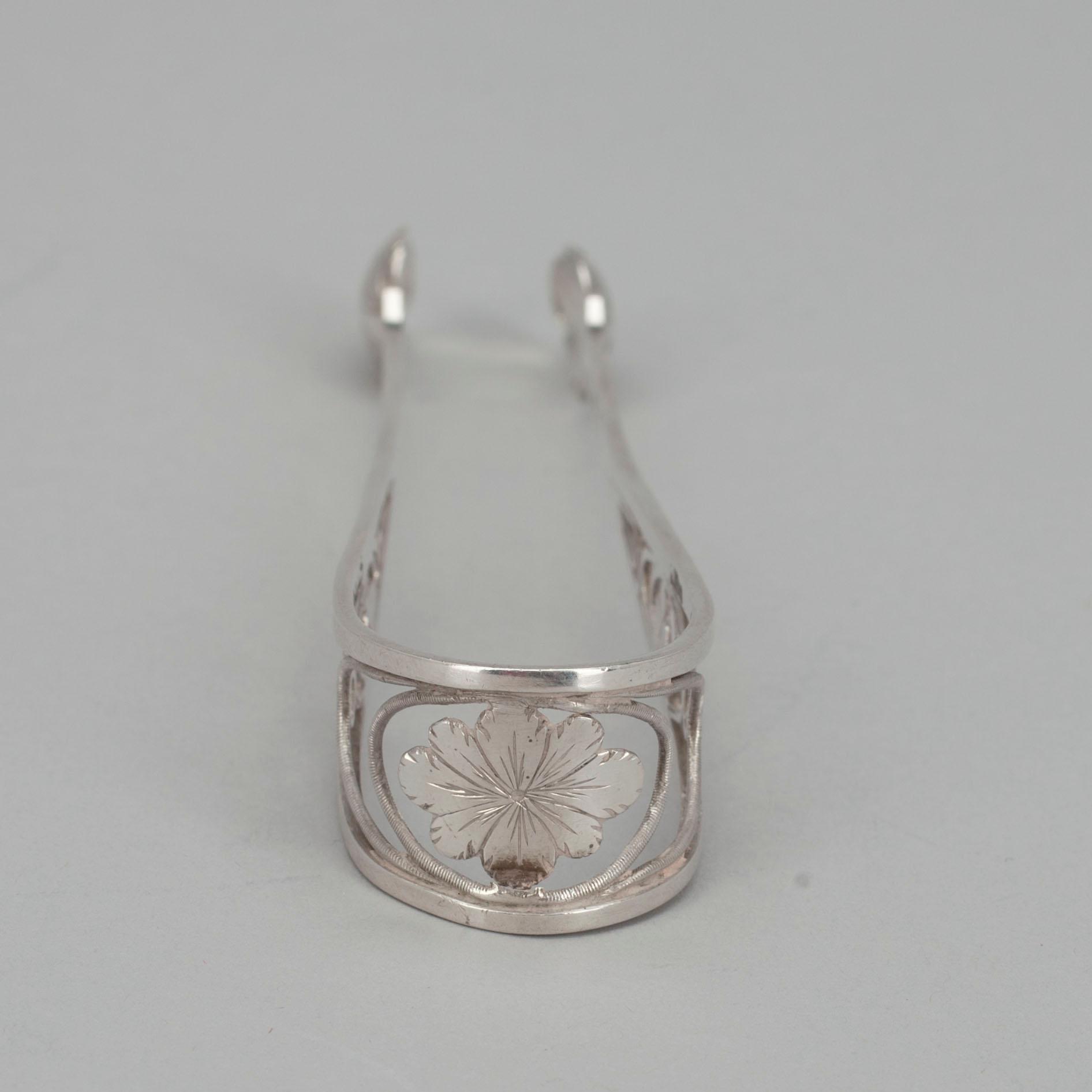 SOCKERTÅNG, silver, C. A. Carlborg Åbo 1804-27. Vikt 33 g.