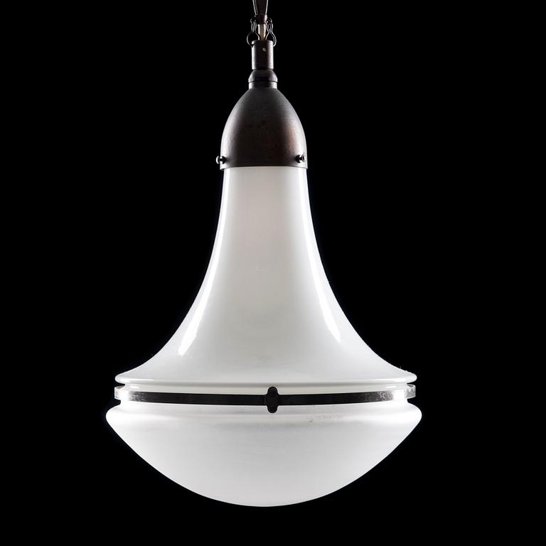 TAKLAMPA, "Luzette", Peter Behrens, för AEG (Allgemeine Electricitäts-Gesellschaft), 1900-talets första hälft. H 80 cm.