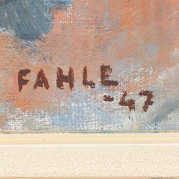 GUSTAF ADOLF FAHLE, oil on canvas, signed and dated -47.