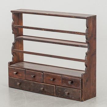 A late 19th century wall shelf.