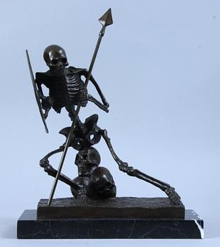 SKULPTUR, brons, sekelskifte 1900/2000-tal.