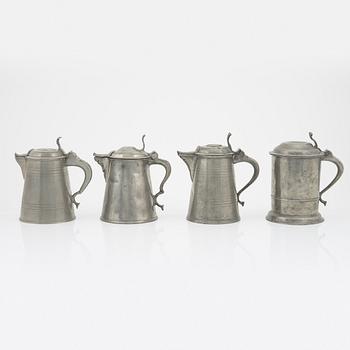 Stop, 4st, tenn, bla Per Fredrik Wigholm, Arboga 1845 eller 1847.