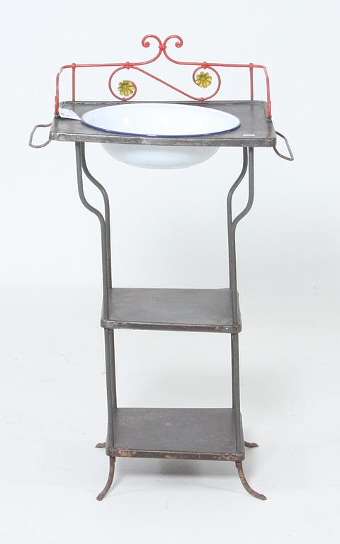 TVÄTTSTÄLL, järn samt plåt, 1900-talets första hälft.