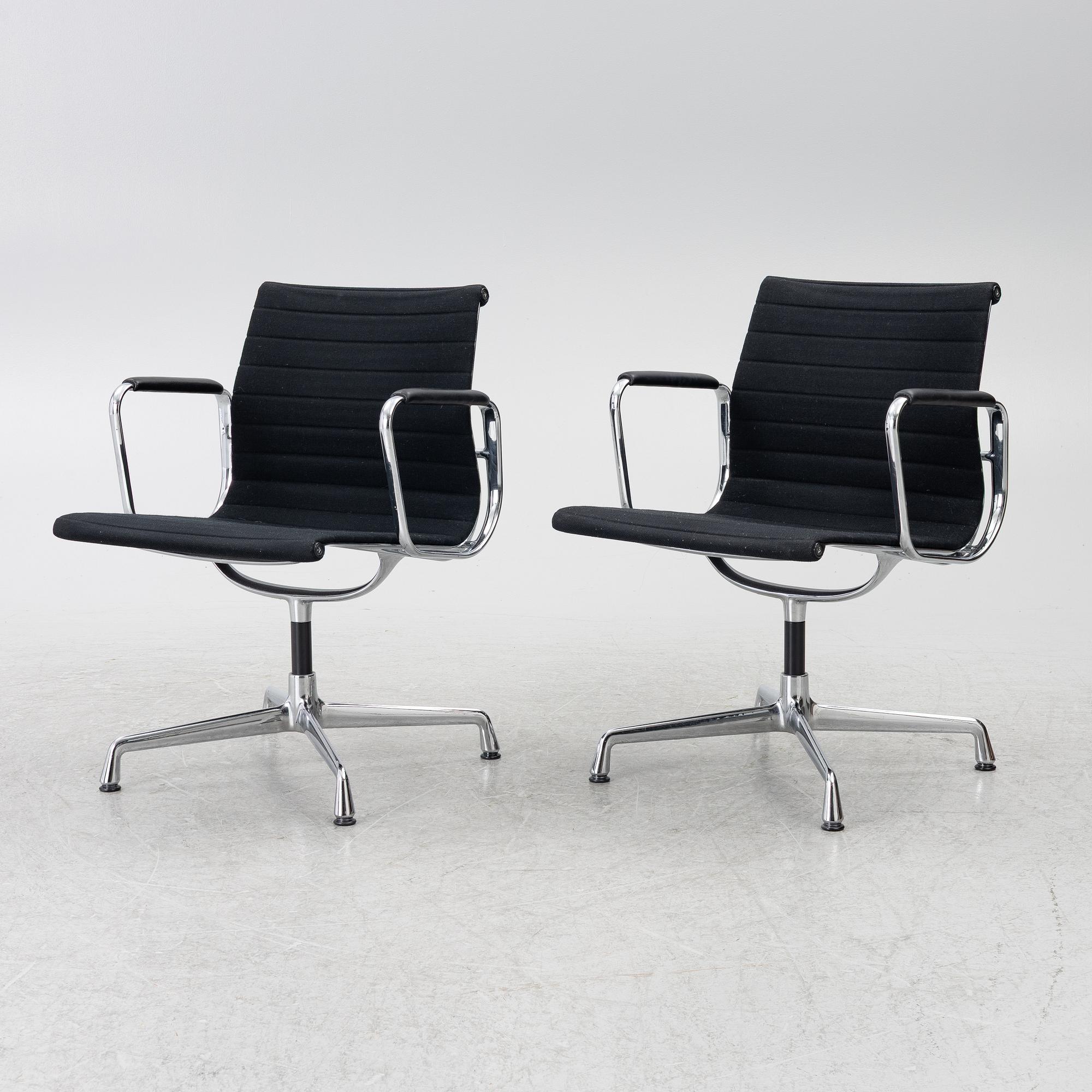 Charles & Ray Eames, A pair of EA 108 armchairs, Vitra.