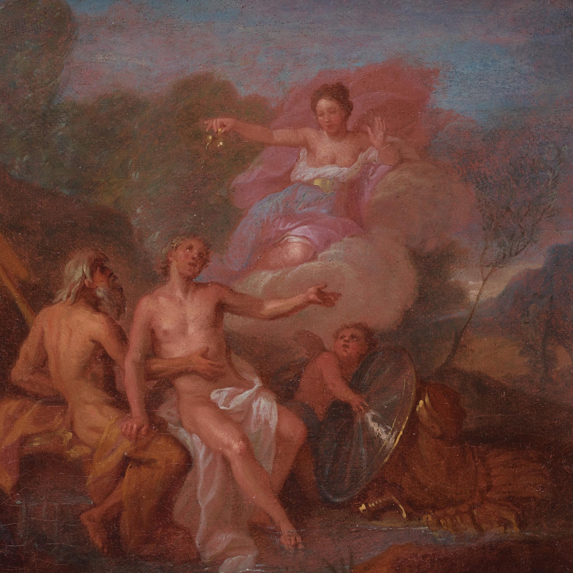 Charles Antoine Coypel Hans krets, Faistos och Teitis med Achilles?.