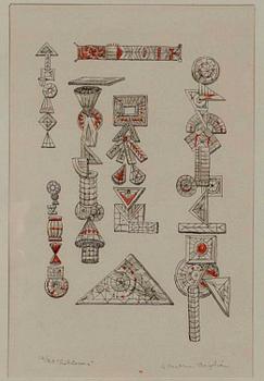 ERNST METHER-BORGSTRÖM, litografi, 16/20, sign.