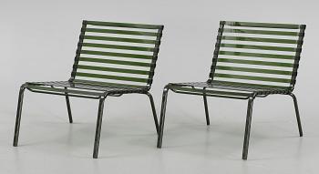 LOUNGESTOLAR, ett par, "Striped sedia", Ronan and Erwan Bouroullec, Magis, 2005.