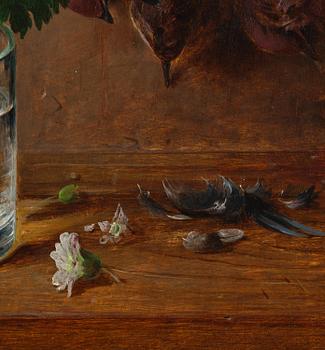 Henrik Theodor Lundh, Still life with birds.