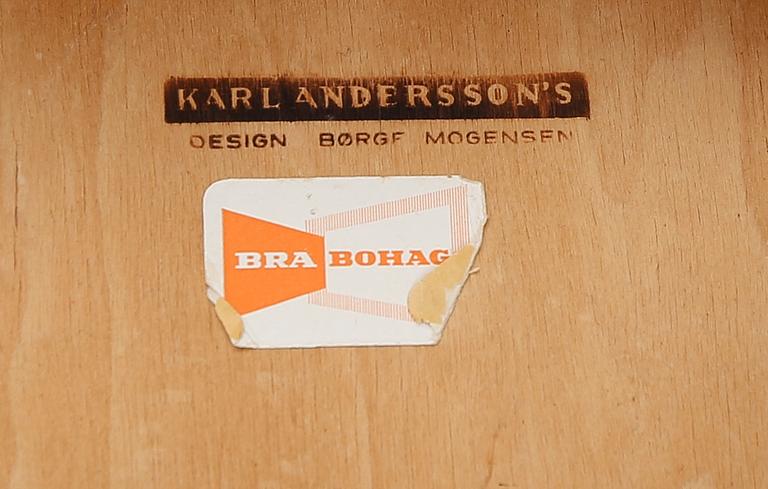STOLAR, 1 par, "Øresund", Børge Mogensen, Karl Andersson, 1900-talets andra hälft.