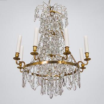 A 19th-century chandelier.