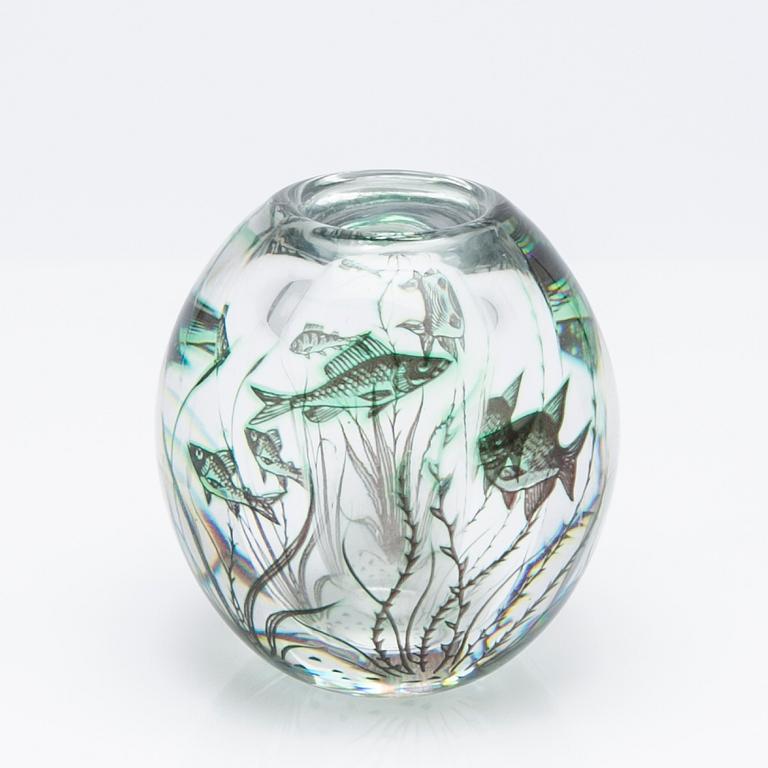 Edward Hald, Fish graal, Orrefors, mid-20th century.
