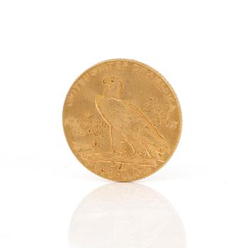 GULDMYNT, 5 Dollars, USA 1911. Vikt ca 7 g.