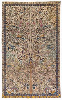 A carpet, semi-antique persian possibly Esfahan/Tehran/Kashan ca 259 x 156 cm.