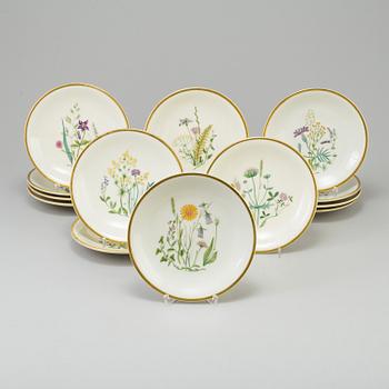 A set of 15 porcelain plates from Nordiska Kompaniet, first half 20th century.