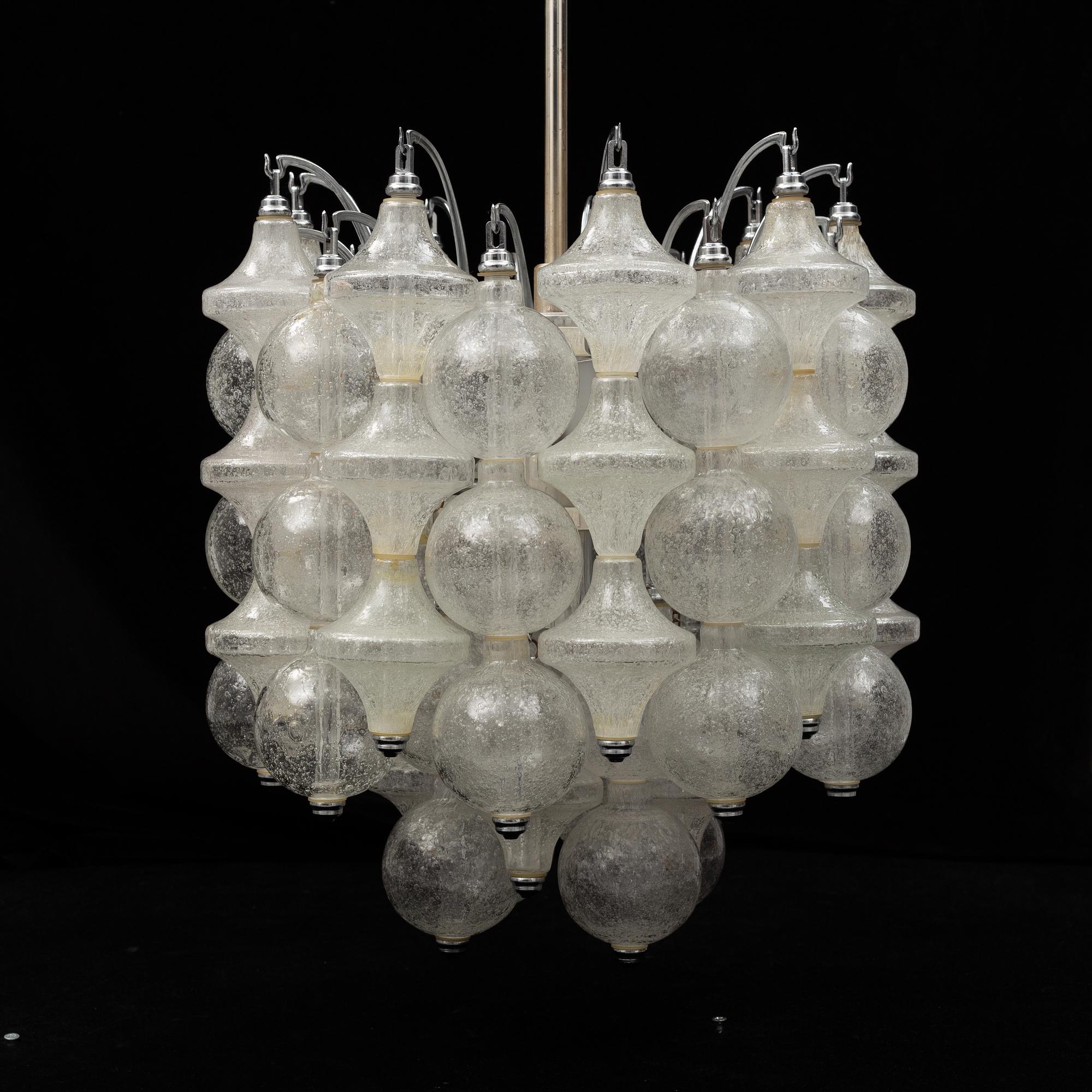 A 'Tulipan' chandelier from J.T. Kalmar, Austria, 1960's/70's.