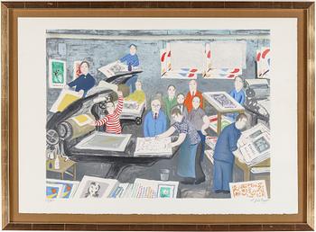 Lennart Jirlow · LENNART JIRLOW, färglitografi, signerad samt numrerad 112/310.