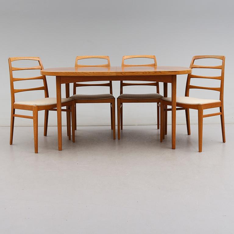 MATGRUPP, 5 delar, Bertil Fridhagen, Bodafors, 1960-tal.